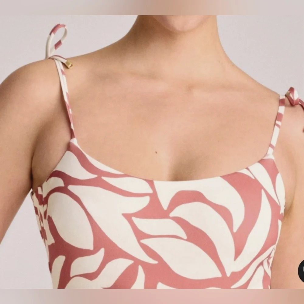 Vitamin A Pink Floral Print One-Piece Swimsuit